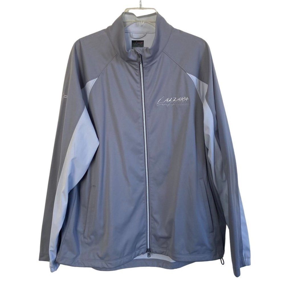Greg Norman Lazzara Yachts Jacket Mens Full Zip Golf Grey Yachting Large
